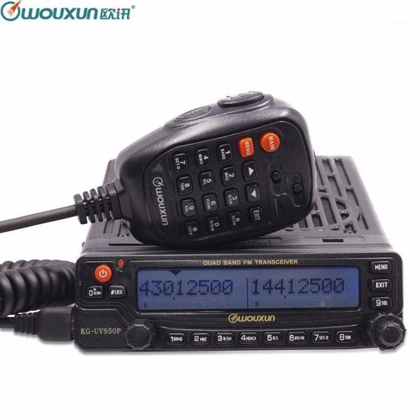 

walkie talkie wouxun kg-uv950p quad bands transmission eight reception high power output mobile transceiver with multi functions radio1