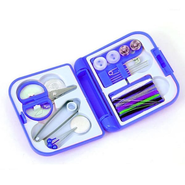 

needle-thread home knitting tool buttons clothing metal tweezer portable sewing kit mini scissor emergency use pins diy travel1, Black