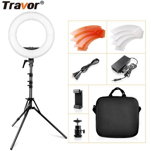 

travor 12 дюймов led ring light фото кольца лампа камера свет с подставкой штатива кольцевой лампы для видео youtube фото