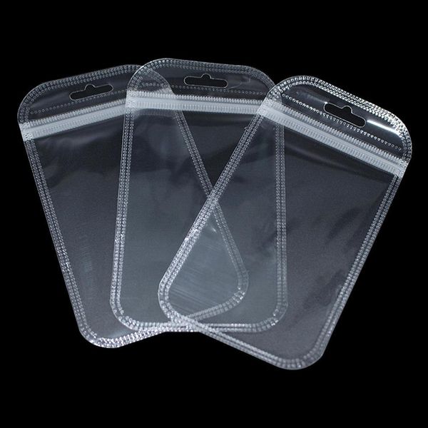

clear plastic zip lock package bag sundries electronics accessories storage pouch hang hole kraft paper zipper pack bags 7x11cm h bbyjao