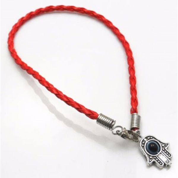 

hamsa evil wholesale hand 30pcs eye string mixed bracelets lucky charms leather diy