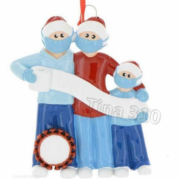 

2020 xmas diy christmas hanging name ornaments quarantine tree decor 2 3 4 5 6 7 survivor family personalized t2i