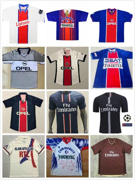 

12/13 ретро версия парижа футбольные трикотажные изделия дом # 34 футбольная рубашка бекхэма ибрагимович пастор лавецци мнес т.сильва матуид, Black;yellow