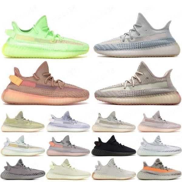 

kanye west static running shoes new israfil cinder desert sage earth tail light zebra womens mens trainers sneakersfast