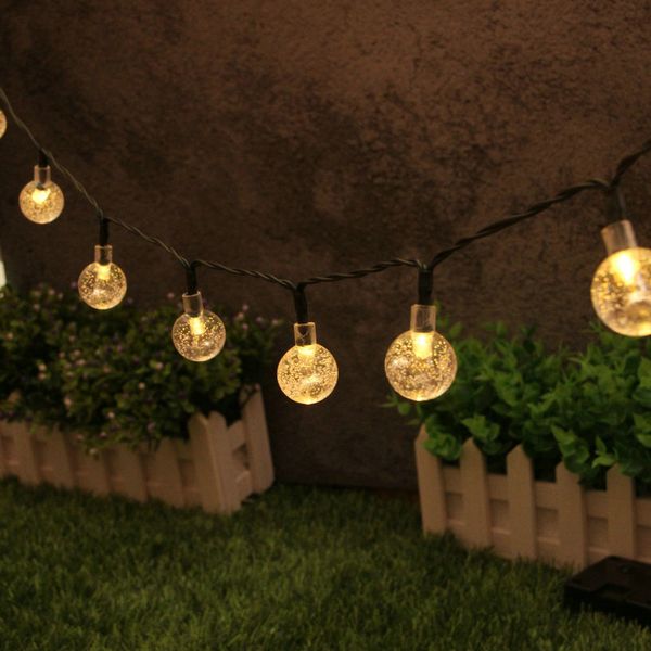 

led lights christmas lights number of beads is 50 solar energy lamp outdoors