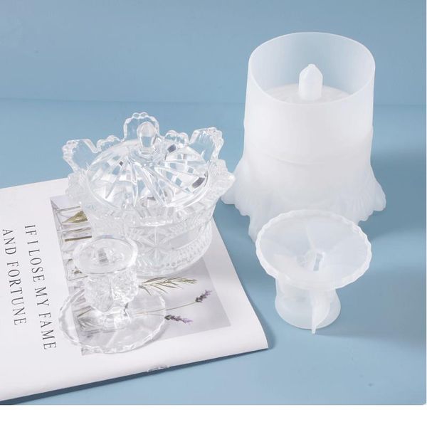 

elegant crystal crown storage box epoxy sile mold for cut mold diy crystal epoxy uv gift box jewelry tool jllkgb, Black