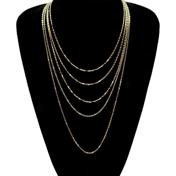 

chokers fashion clavicle choker chain necklace tassel multilayer gold statement necklaces for women collares jewelry, Golden;silver