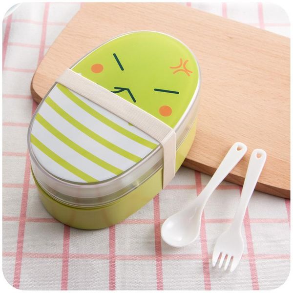 

baispo микроволновый пенч-коробка портативный bento коробка с контейнером для пищевых ложков с отсеком лендона для детей для детской школы д