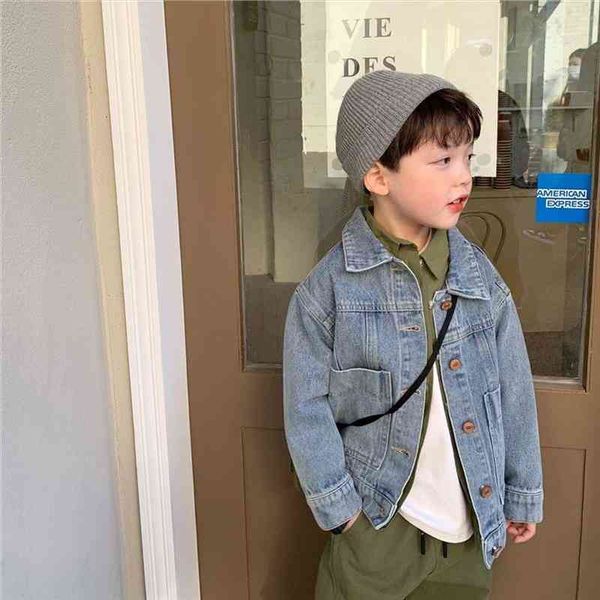 

spring denim coat blue jean jacket korean baby boy kids clothes jackets for teens boys women clothing childrens outwear, Blue;gray