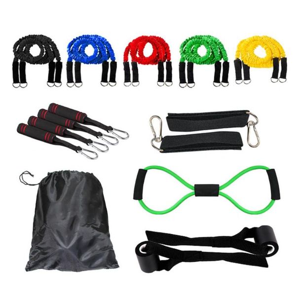 

resistance bands fitness set puller muscle strength training rope elastic pull workout gym equipment