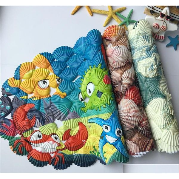 

new cartoon shell shaped bath mats for kids bathroom pvc shower pad non slip bathtub mat sucker mats shower qylivv ppshop01