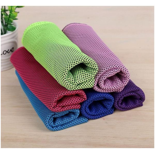 

30*90cm ice cold towels summer cooling sunstroke sports exercise towels cooler running towels quick dry soft breathable towel bh2087