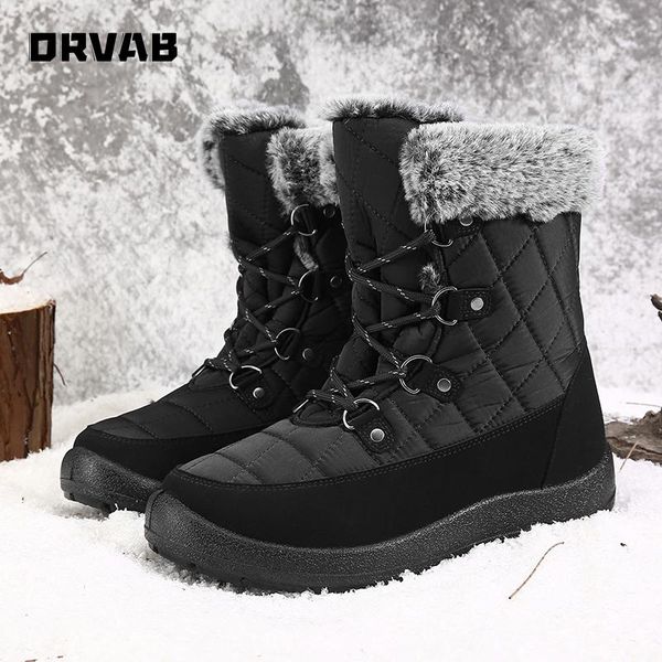 

boots size 36-43 women shoes keep warm winter outdoor high sneakers womens dad non slip plush cotton, Black