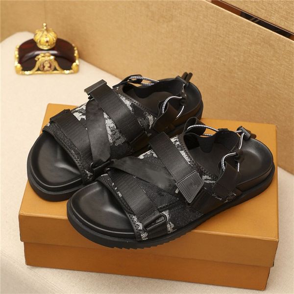 

2022 mens designer sandals denim flip flops printing alphabet slippers luxury brand summer fashion flat slides luxury leather sandal size 38, Black