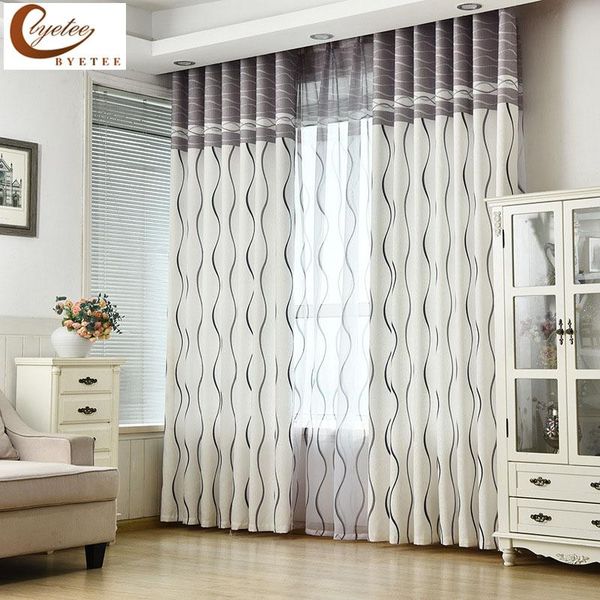 

curtain & drapes [byetee] modern fabrics living room bedroom jacquard kitchen curtains for windows doors blackout