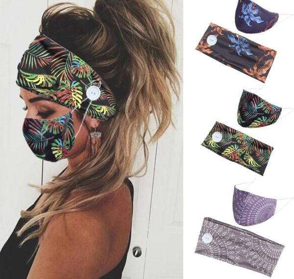

the latest christmas face mask, 1 piece = (1 mask and 1 headband) christmas jungle style printed stretch button cloth christmas mask