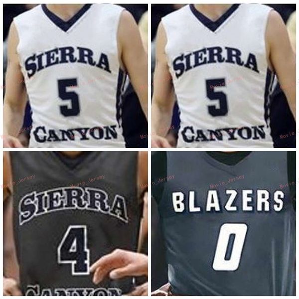 

stitched custom 34 shy odom 2 scotty pippen jr 4 kenyon martin jr 35 bagley iii sierra canyon high school college men women youth jersey, Black