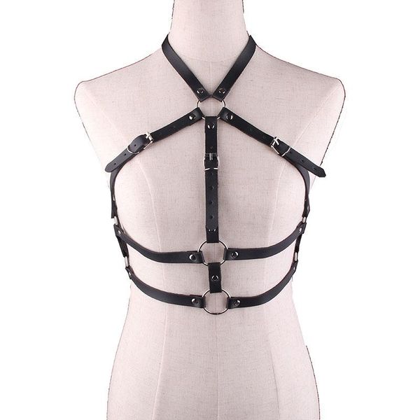 

belts european and american trend chest strap belt performance leather fun one, Black;brown