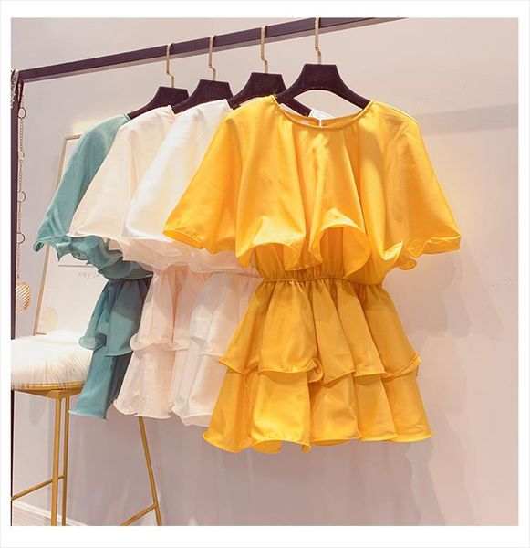 

and trendy summer ruffles shoulder cape style o neck chiffon blouse women fashion chiffon drop shipping, White