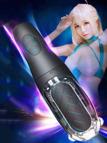 Masturbazione maschile Adult Real Vibration Absorber Flauto Toy Sex Machine 0114