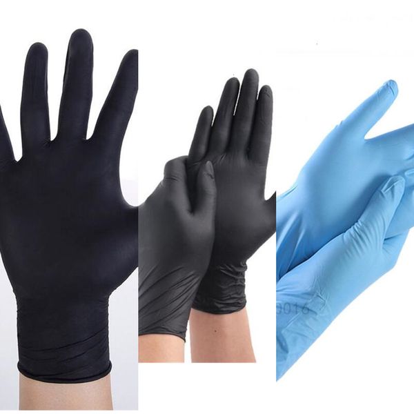 

food disposable household real rubber boxed nitrile 100pcs cleaning static gloves fingertip tex 5ft5