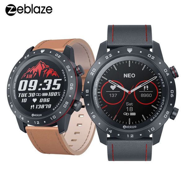 

zeblaze neo 2 new all metal machine color display smart watch bracelet low power large batt