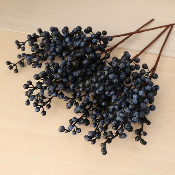 

decorative flowers & wreaths 1pc artificial berry fake red berries cherry 4 colors christmas flower stamen for home year decoration
