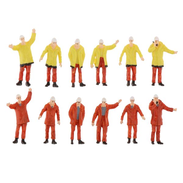 

12pcs 1/50 characters little figures people street road scenery