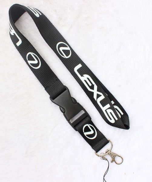 

lexus racing black lanyard quick for release keychain neck strap, Silver