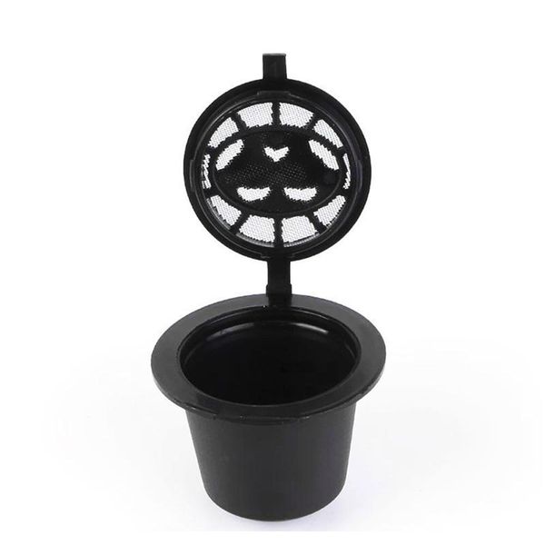 

reusable nespresso coffee capsules cup with spoon brush black refillable coffee capsule refilling filter jlliii home003