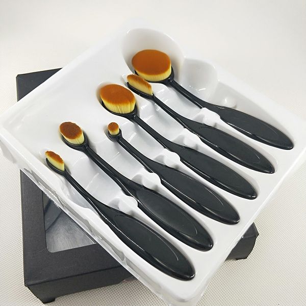 

brand makeup 6pcs foundation makeup brush eyeshadow face powder blush make up brushes set kit tools