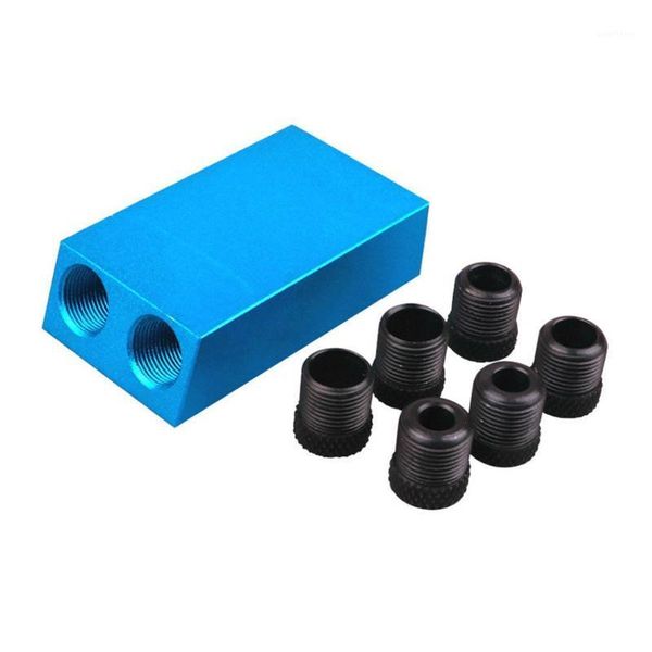 

woodworking bevel hole locator drilling pocket hole jig kit 15 degree angle drill guide set punch diy carpentry tools1