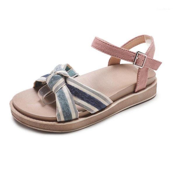 

sandals 2021 summer women shoes fashion sweet ladies soft thick sole 3cm a22371, Black