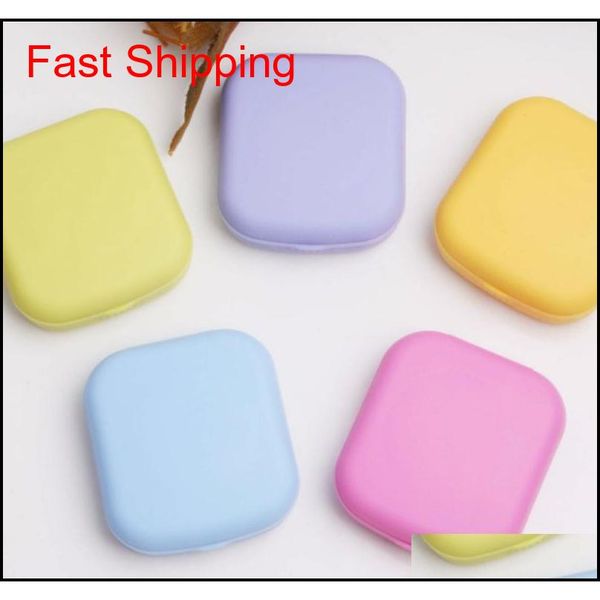 

portable cute pocket mini contact lens case mirror container contact lenses case box for eyes care kit holder glasses case l034 hzgbr