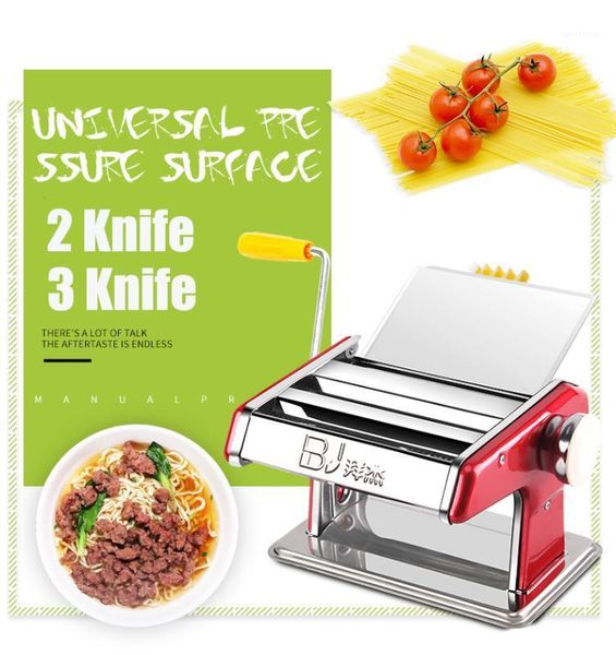 

electric noodle makers stainless steel pasta manual dual use maker handmade spaghetti noodles press machine roller dough cutter1