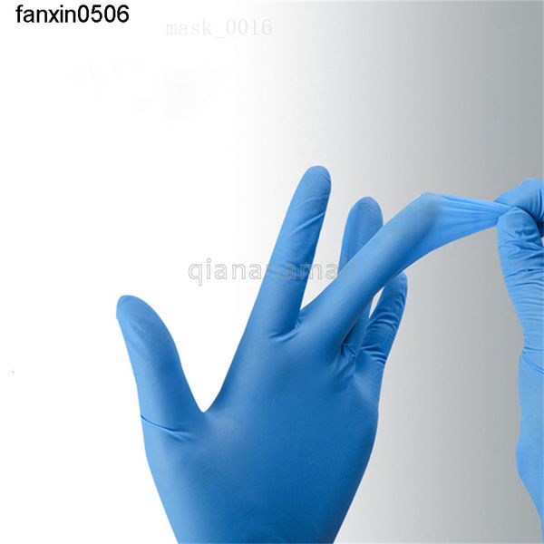 

original box disposable home cleaning dishwashing blue 100factory kitchen work garden gloves universal for left and right hand b22t