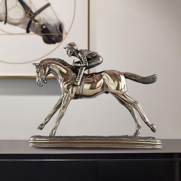 

decorative objects & figurines european indoor horse racing room wine cabinet decoration desk creative bedroom personality home
