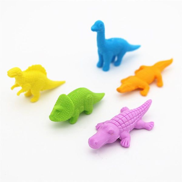

5 psc lot динозавр карандаш ластик школьника студент детский милый подарок приз карандаш резиновые ластики для kide h bbyfmf