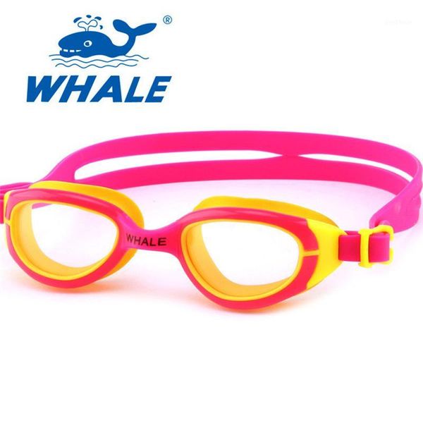 

whale waterproof children swim goggles anti-fog uv protection silicone frame swim goggles child kids pool swimming glasses1