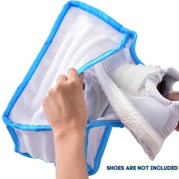 Çamaşır Torbaları Polyester Tam Koruyucu Konteyner Taşınabilir Mesh Cep Ayakkabı Yıkama Çantası Temizleme Banyo Depolama Ev Çamaşır Makinesi1
