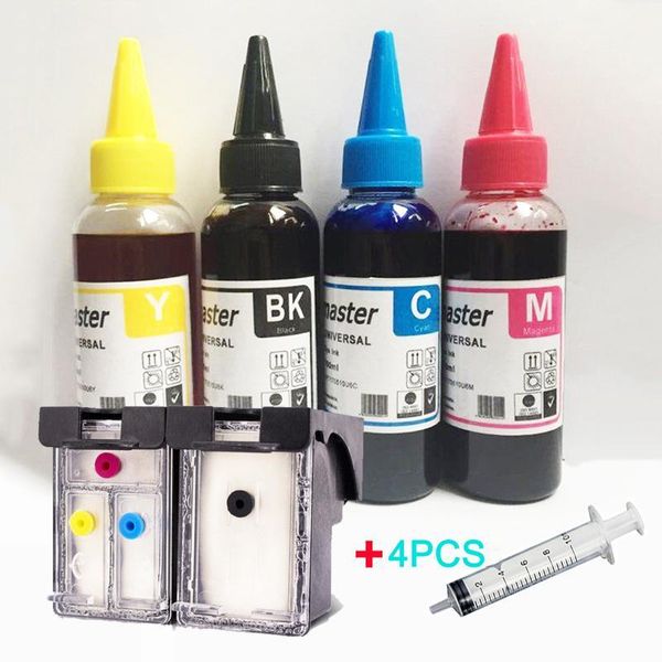

vilaxh for 304 xl 304xl refillable ink cartridge+4 bottles ink deskjet 2620 2630 2632 3720 3730 envy 5010 5030 5020 printer1