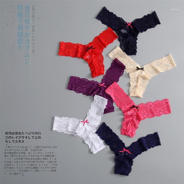 

super thong 3pcs/lot full lace women panties g string tangas low waist underwear hollow out ladies s-xl dropshipping1, Black;pink