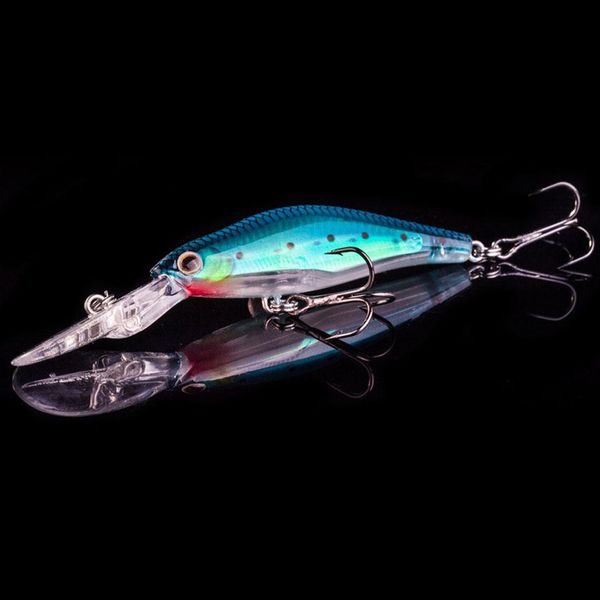 

1pcs minnow fishing lure laser hard artificial bait 3d eyes 9cm 7.3g fishing wobblers crankbait minnows jllfgp bdebag