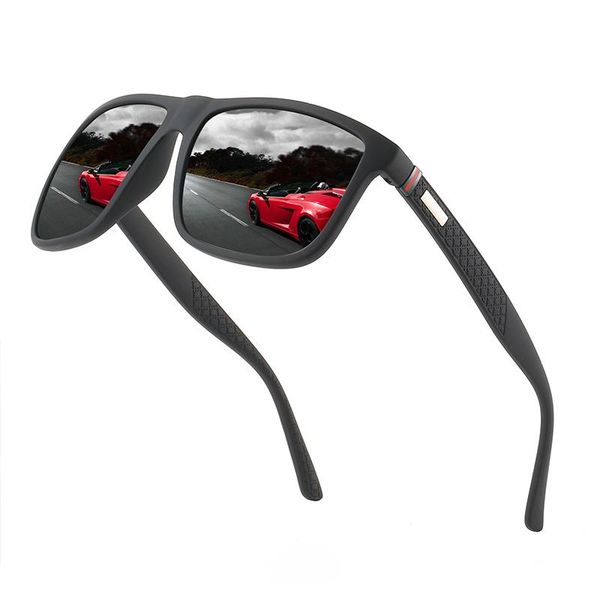 

2020 polarized uv400 sunglasse men dazzle color driver classic retro shade brand designer light flexible sun glass, White;black