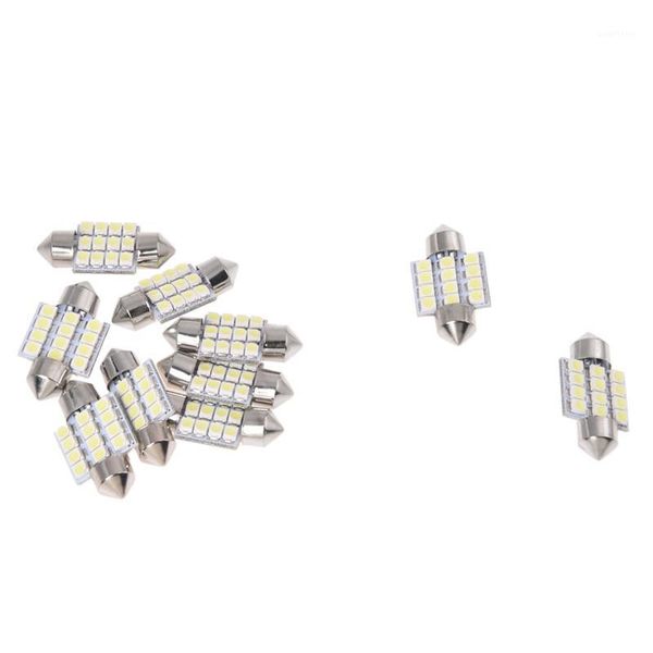 

new- 10 order bulbs torpedo lights 12 led smd white 31mm1