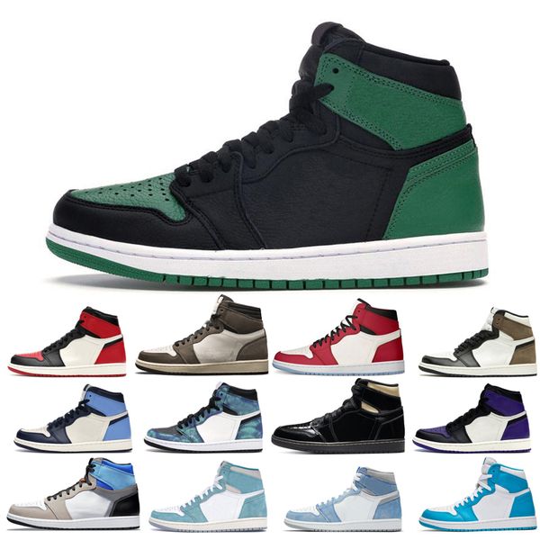

2022 basketball shoes 1s 1 crimson toe dutch green fearless maison chateau pink quartz smoke grey obsidian pollen shadow wholesale comfortab