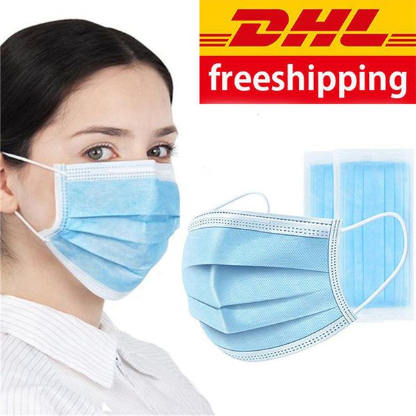 

disposable dust-proof masks 3-layer filter, dustproof non-woven face masks pm2.5 ear-loop mask,dhl ing