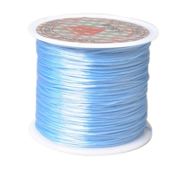 

50meters / roll черный белый усилистый упругостивый шнур для браслета ожерелье нейлон бисероплетение шнур строка diy изготовление ювелирных