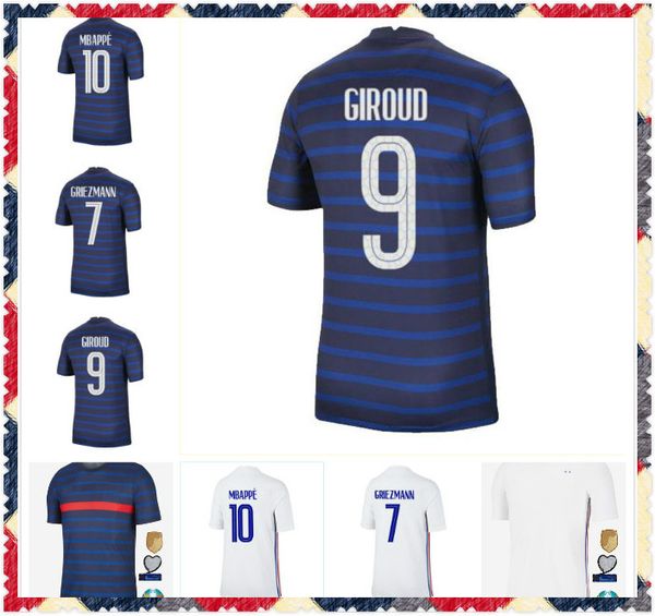 

франция mbappe griezmann pogba джьи 2020 2021 годовщина футбол джерси футбол рубашки тренировки носить человек детский комплект маолло де, Black;yellow