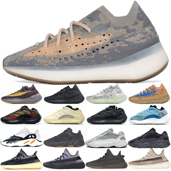 

kanye west trainers 700 men women boots shoes azareth azael alvah aline blue oat high mens sports sneakers size 36-48, Black